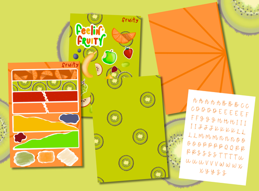 Junk Journal Kit | Exclusive Art | Fruity