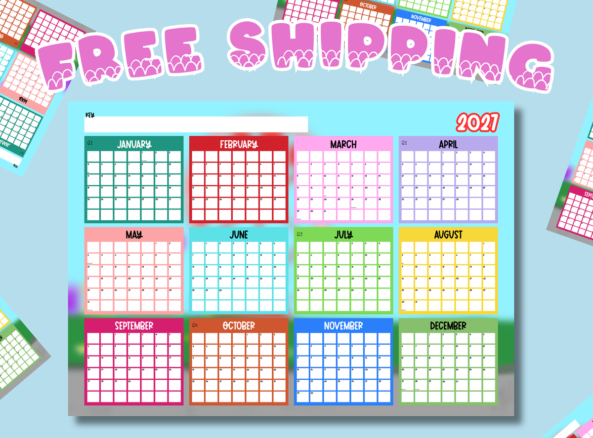 Home and Gifts | Stationery | A1 2027 Calendar: Funfair