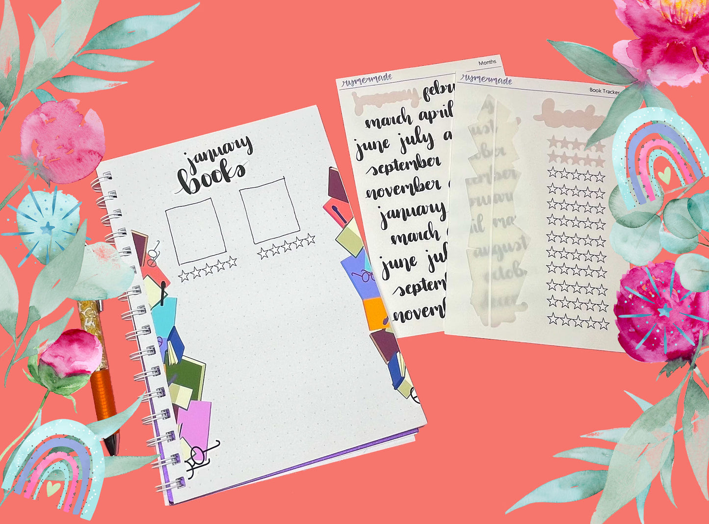 Bullet Journal Stickers | Exclusive Art | Anytime Trackers