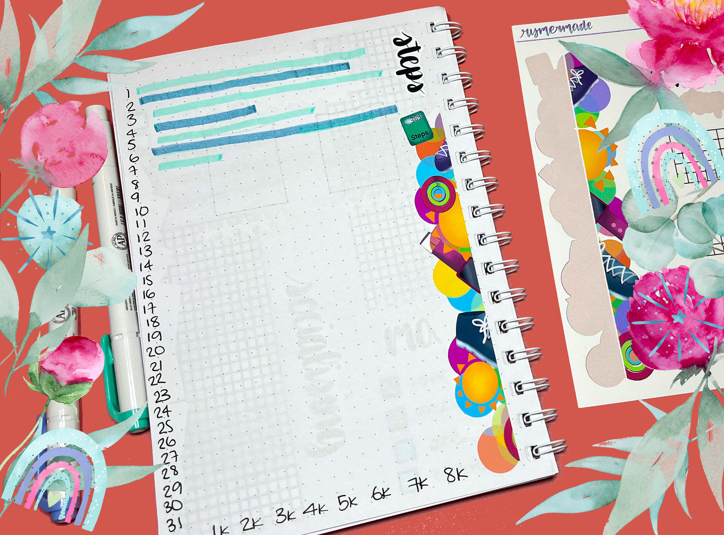 Bullet Journal Stickers | Exclusive Art | Anytime Trackers