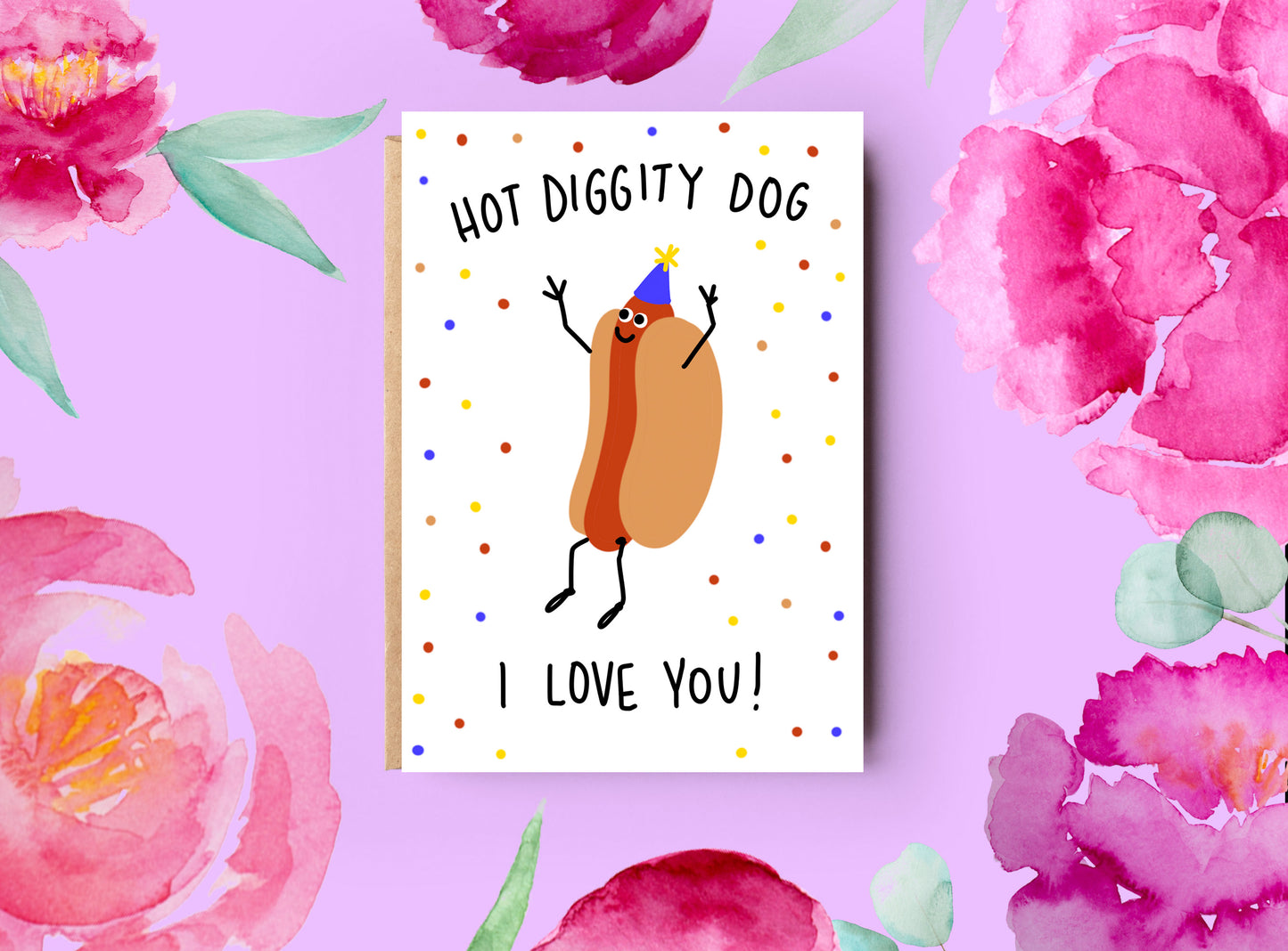 Anniversary or Valentine's Day Card | Hot Diggity Love