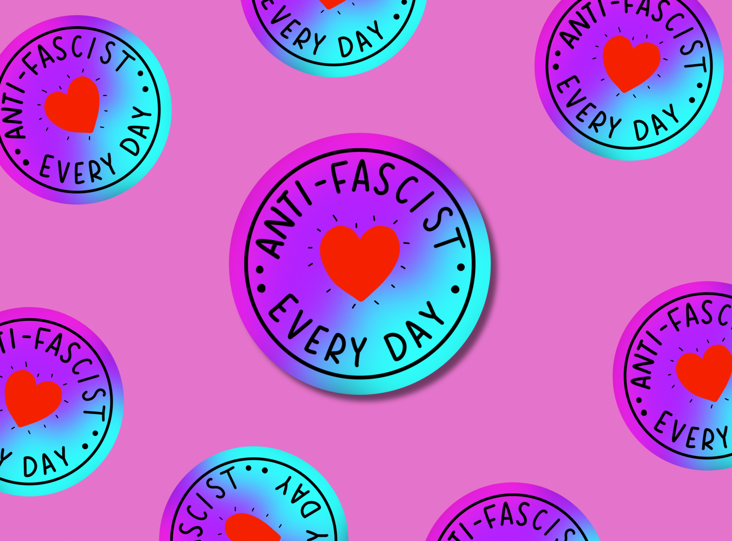 Die Cut Stickers | Anti-Fascist Every Day