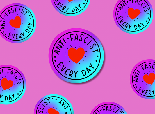 Die Cut Stickers | Anti-Fascist Every Day