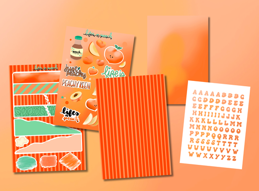 Junk Journal Kit | Exclusive Art | Life's a Peach
