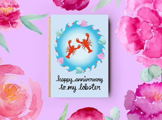 Anniversary Card | Lobster