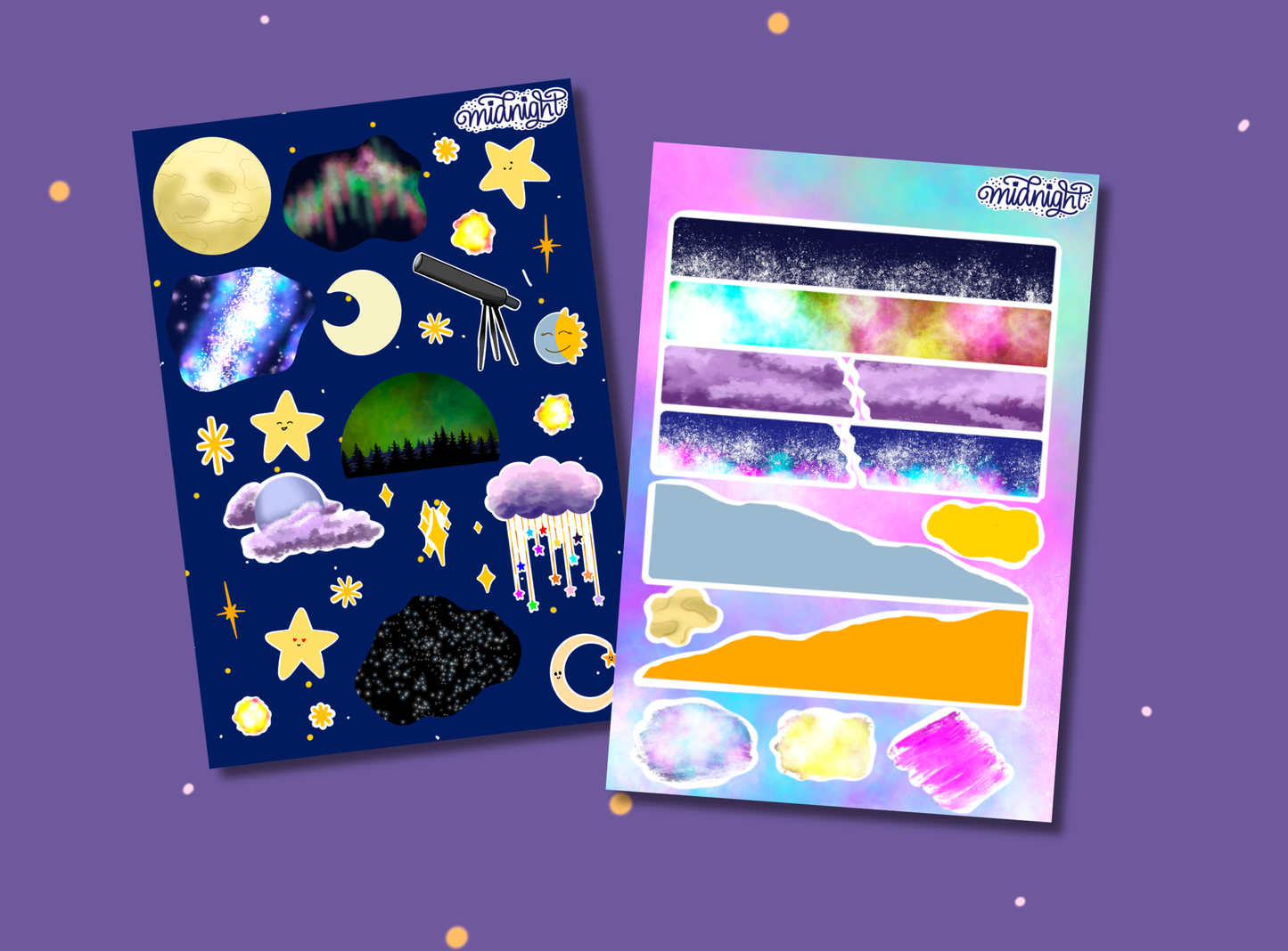 Junk Journal Kit | Exclusive Art | Midnight