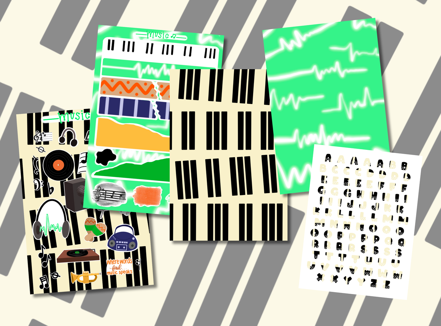 Junk Journal Kit | Exclusive Art | Music