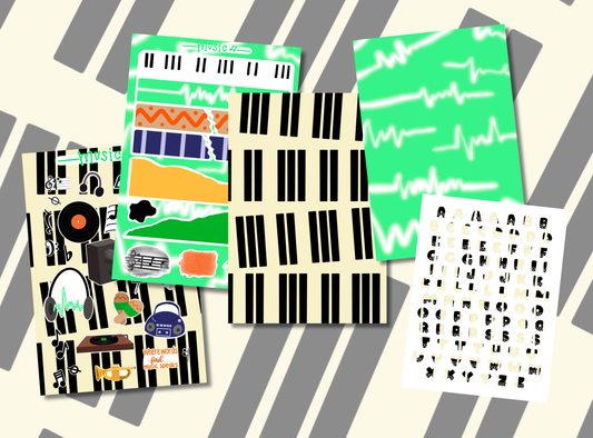 Junk Journal Kit | Exclusive Art | Music