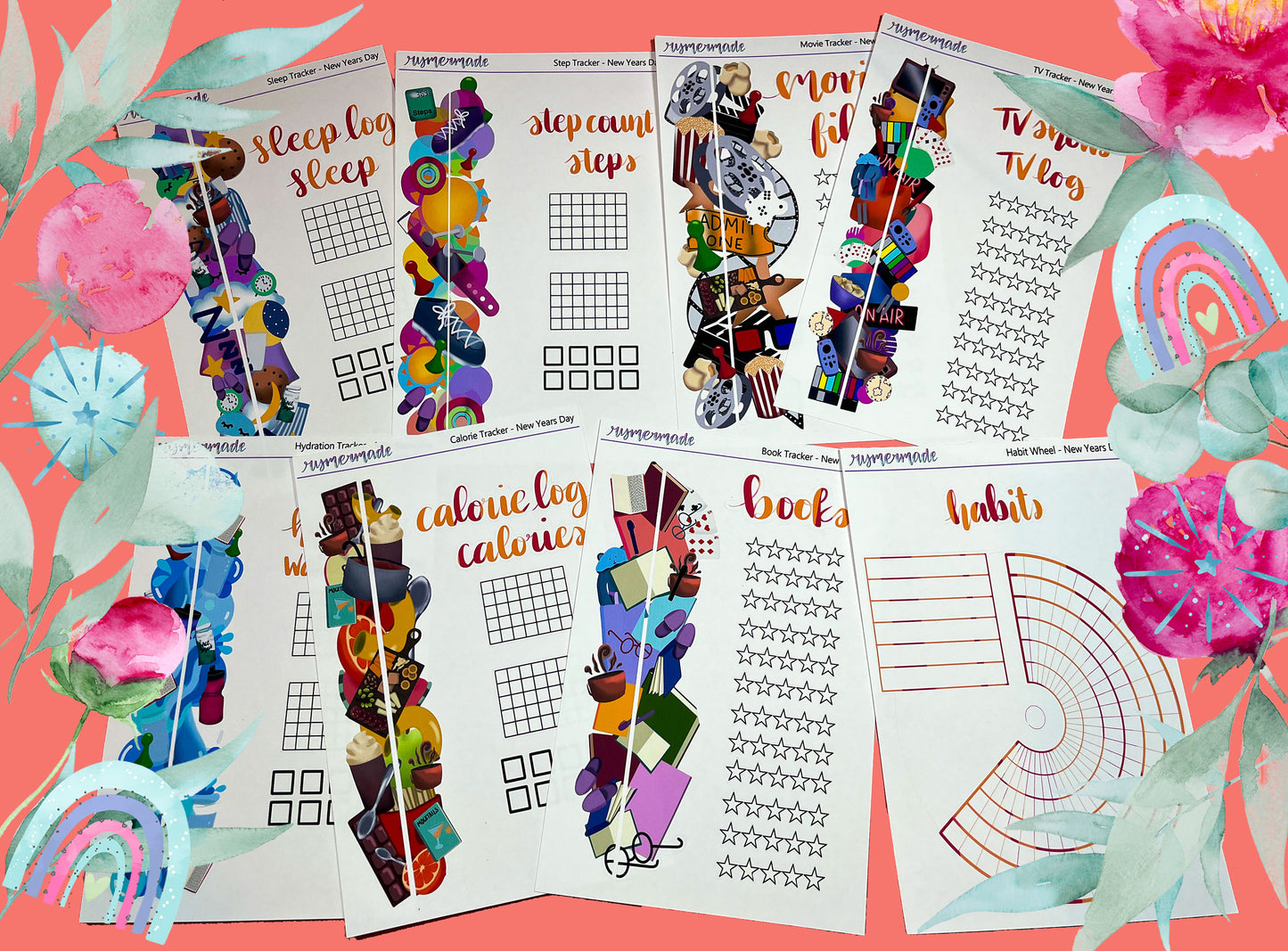 Bullet Journal Sticker Kit | Exclusive Art | New Years Day | 2023 FORMAT