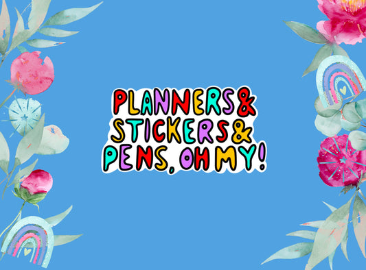 Printable Die Cut Stickers | Planners and Stickers and Pens, Oh My!