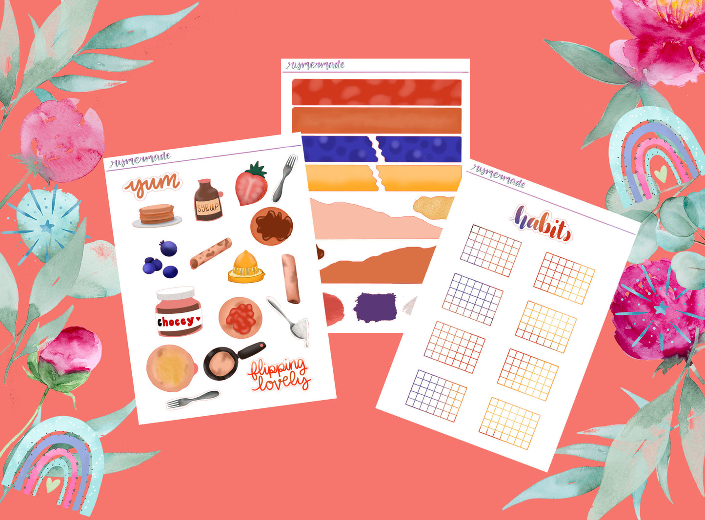 Bullet Journal Sticker Kit | Exclusive Art | Pancake Day | 2023 FORMAT