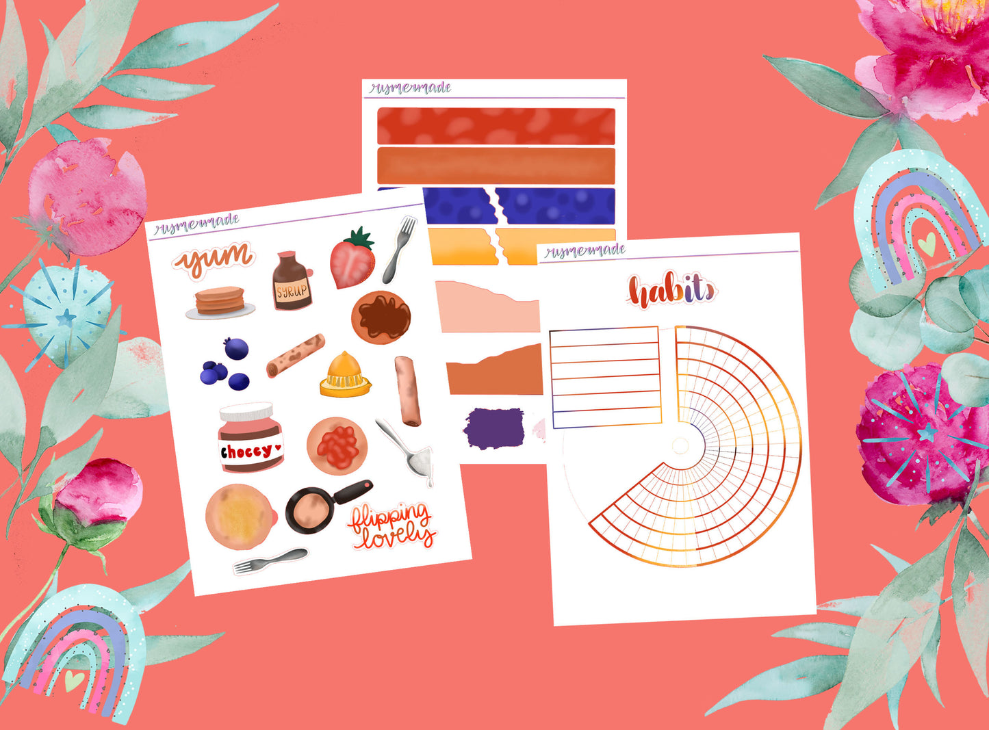 Bullet Journal Sticker Kit | Exclusive Art | Pancake Day | 2023 FORMAT