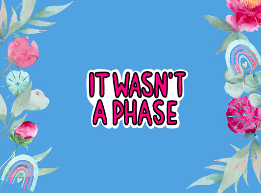 Die Cut Stickers | It Wasn't a Phase