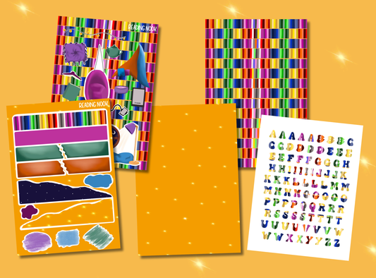 Junk Journal Kit | Exclusive Art | Reading Nook