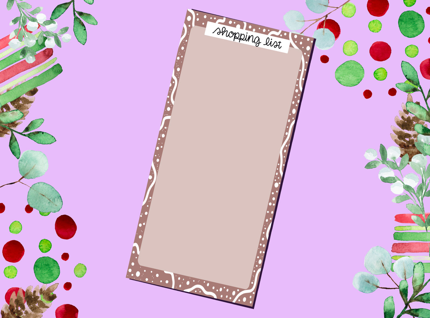 Productivity Notepad | DL Shopping List Pad - Neutral