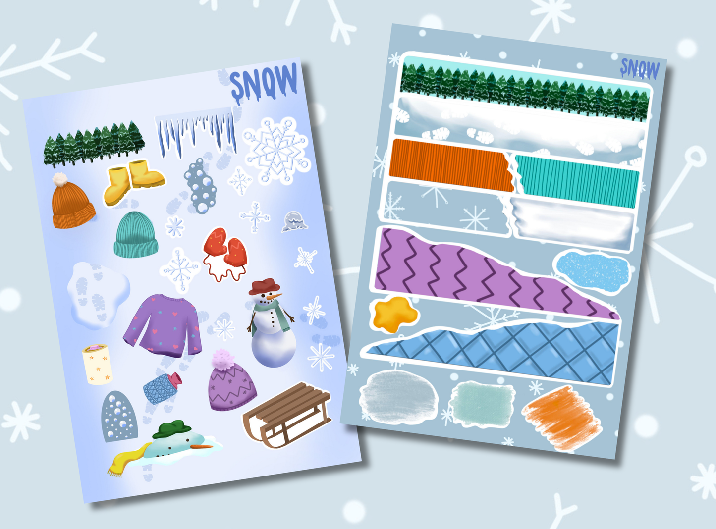 Junk Journal Kit | Exclusive Art | Snow