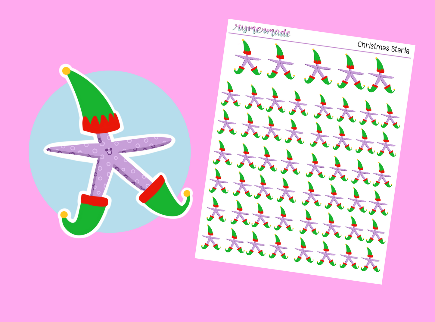 Character Sticker | Exclusive Art | Christmas Starla