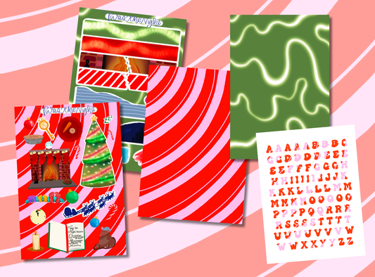 Junk Journal Kit | Exclusive Art | Twas the Night