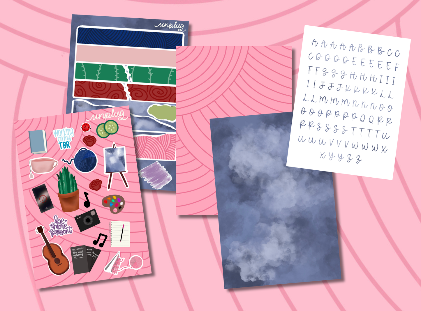 Junk Journal Kit | Exclusive Art | Unplug