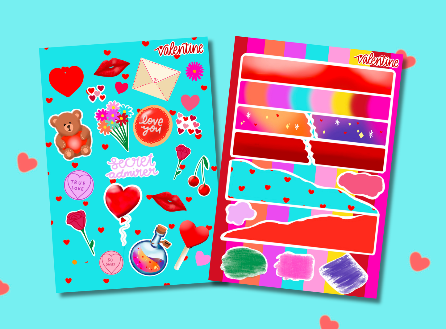 Junk Journal Kit | Exclusive Art | Valentine