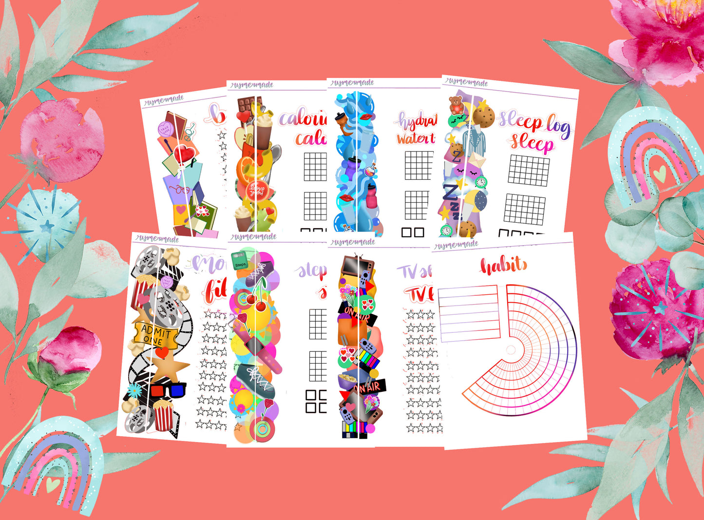 Bullet Journal Sticker Kit | Exclusive Art | Valentines Day | 2023 FORMAT