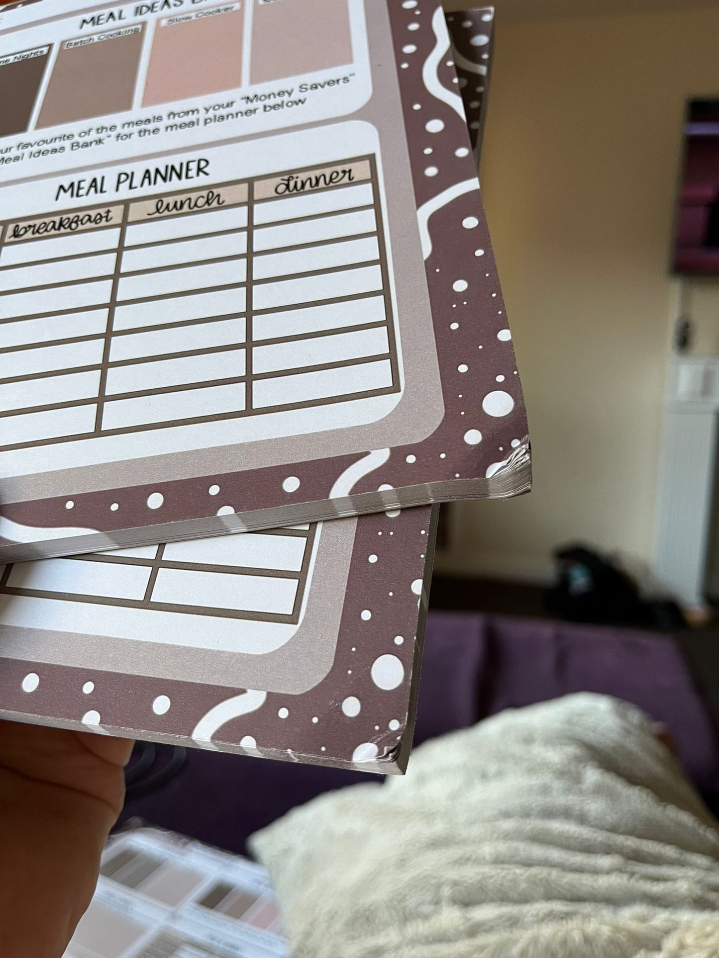 OOPS - Productivity Notepad | A4 Meal Planner - Neutral