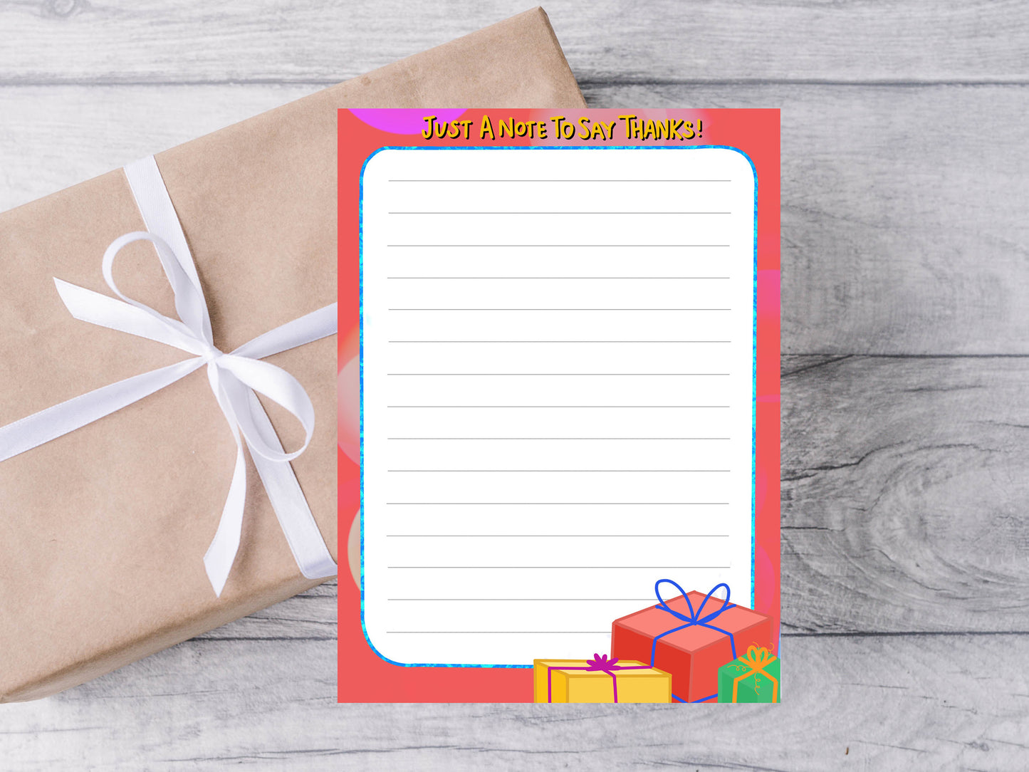 Birthday Notepad | Thank You Note