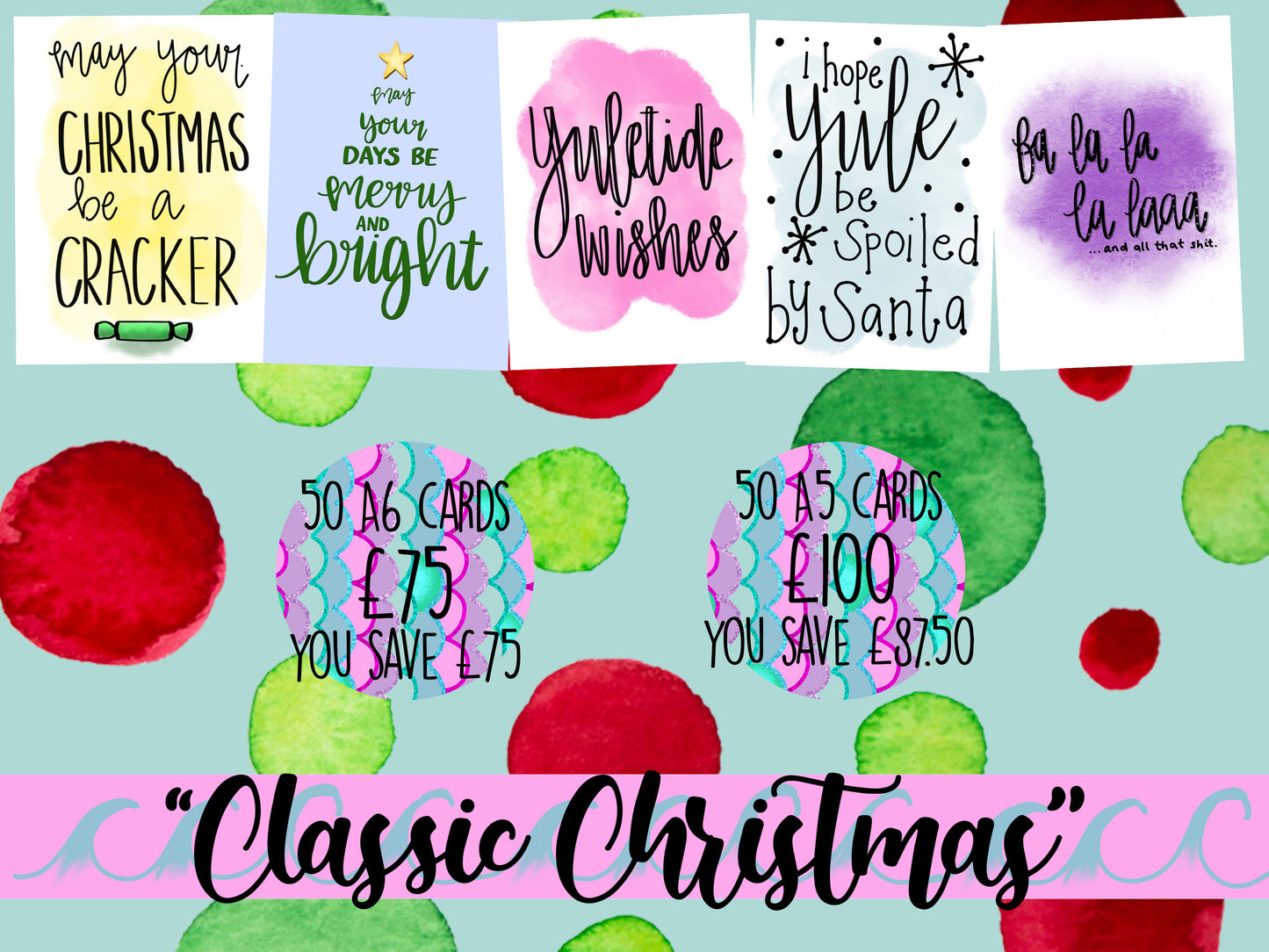 Classic Christmas Collection | Christmas Card Bulk Order | HUGE discount bundle