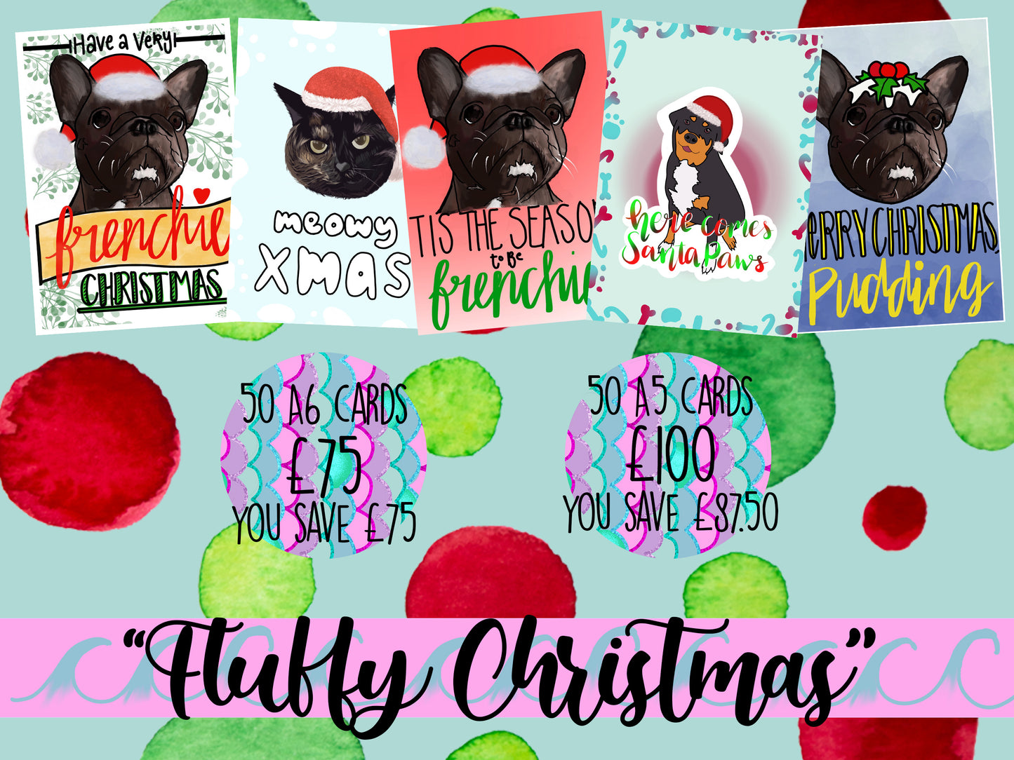 Fluffy Christmas Collection | Christmas Card Bulk Order | HUGE discount bundle