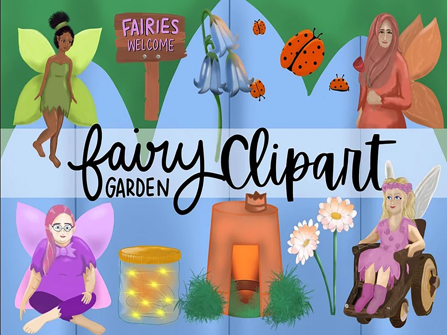 Fairy Garden | Planner Clip Art Elements
