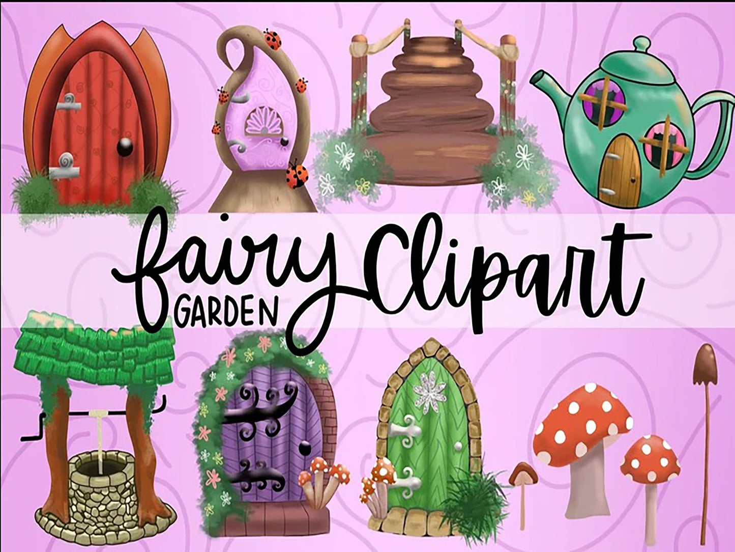 Fairy Garden | Planner Clip Art Elements