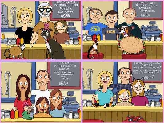 Custom Portrait | Bob's Burgers Belcher Family Portrait