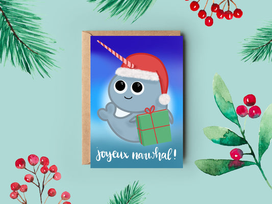 Christmas Card | Joyeux Narwhal