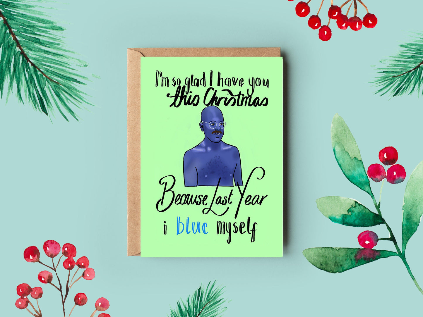 Christmas Card | Tobias Funke Blue Man Group