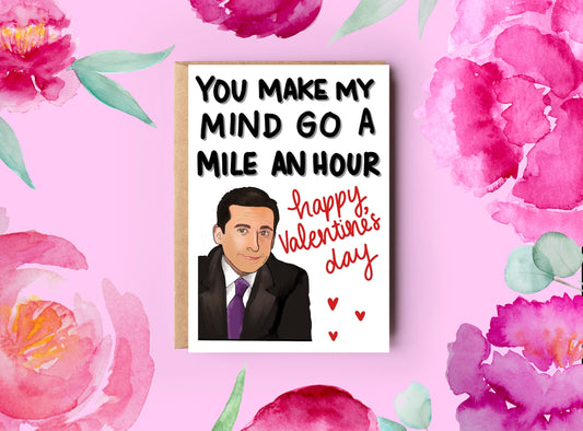 The Office Valentine's Day Card | A Mile an Hour