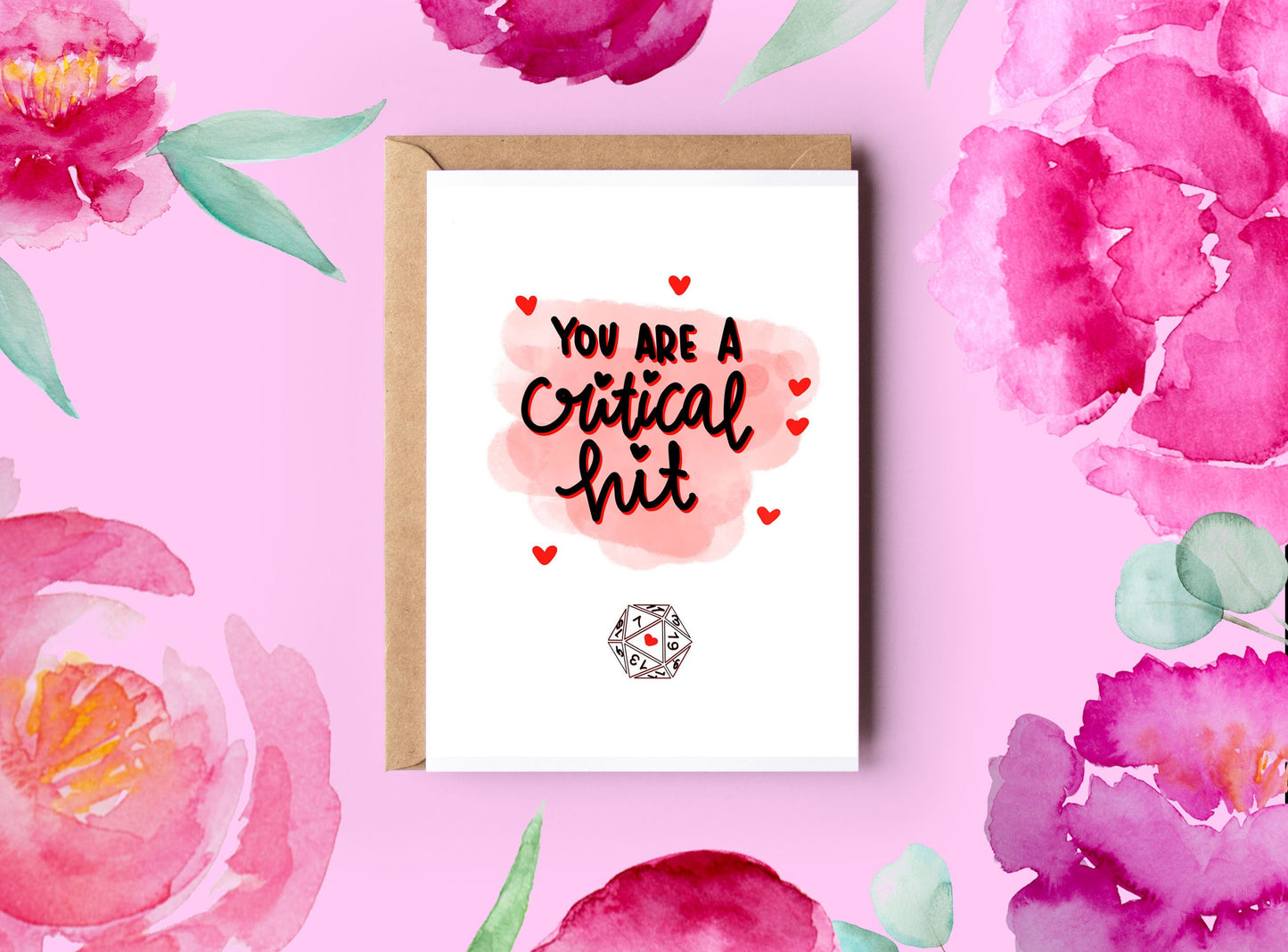 LAST CHANCE Dungeons and Dragons Valentine's Day Card | Critical Hit