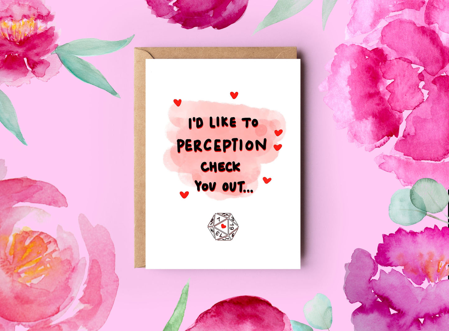 Dungeons and Dragons Valentine's Day Card | Perception Check