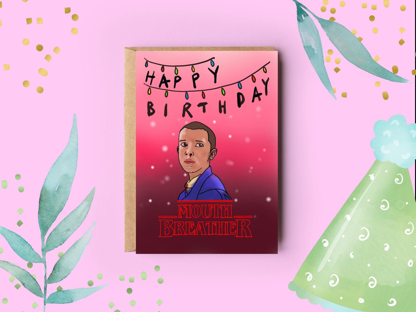 Stranger Things Birthday Card | Mouth Breather