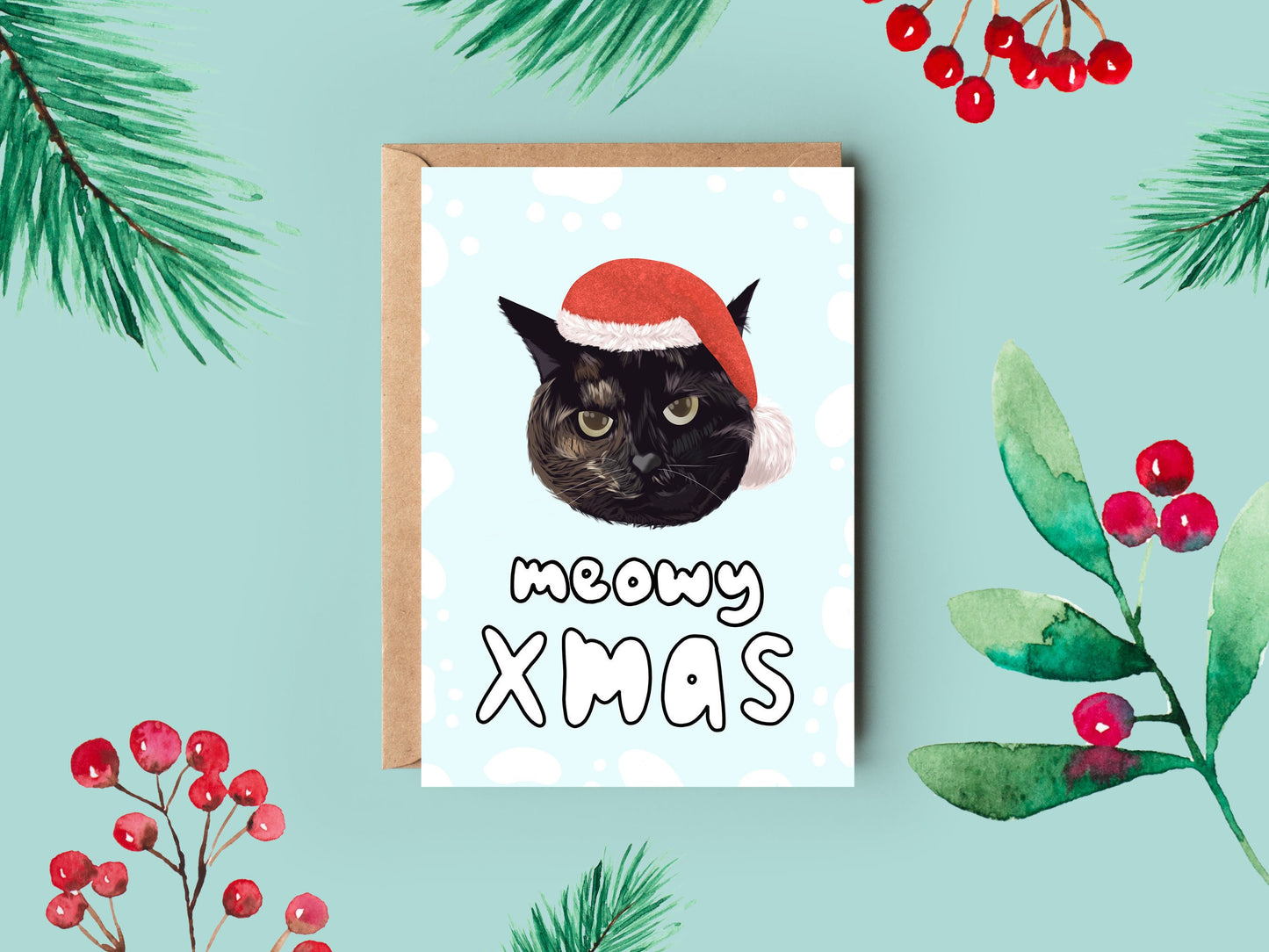 Christmas Card | Meowy Xmas